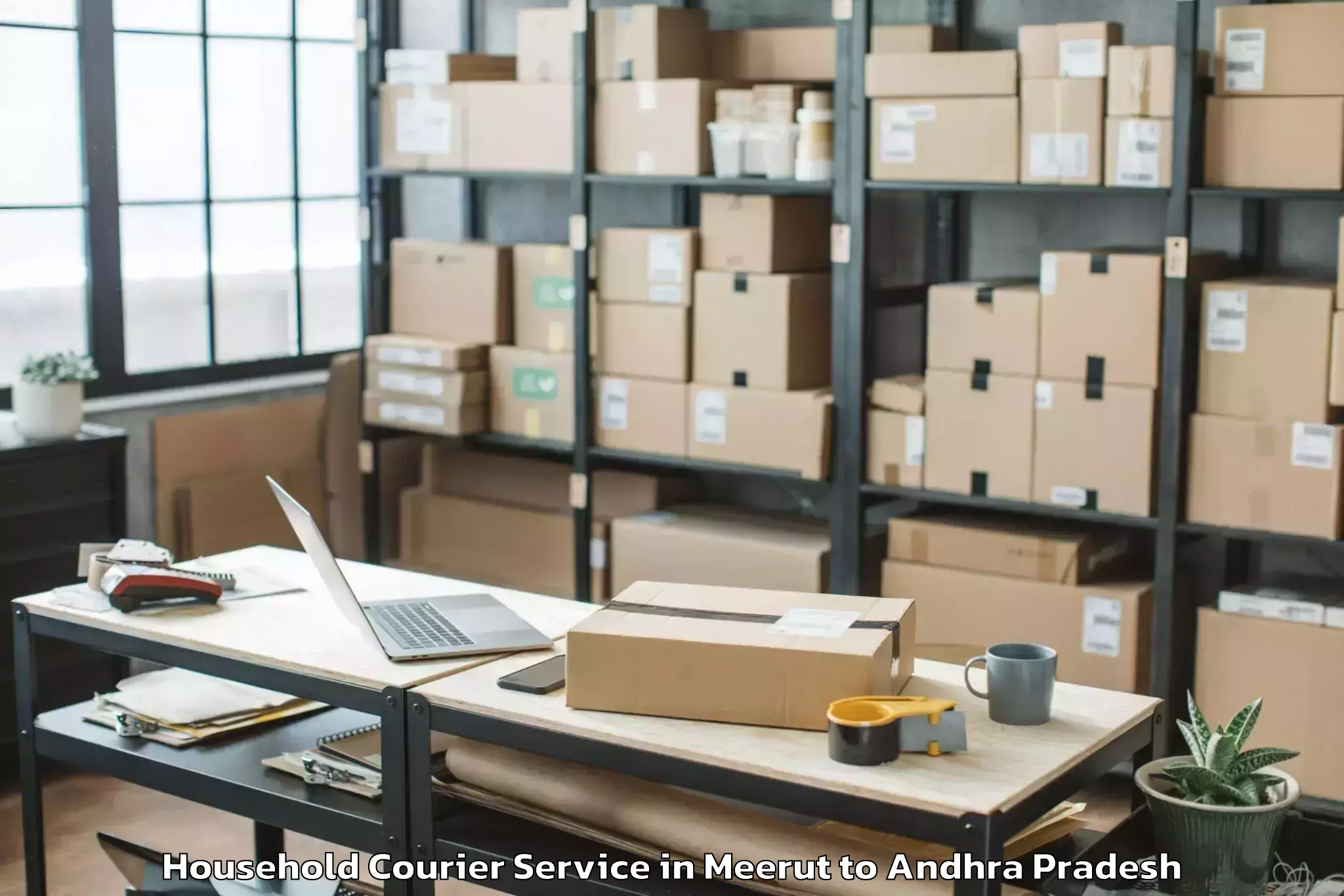 Get Meerut to Madugula Household Courier